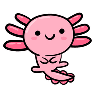 darvin, a pink axolotl mascot